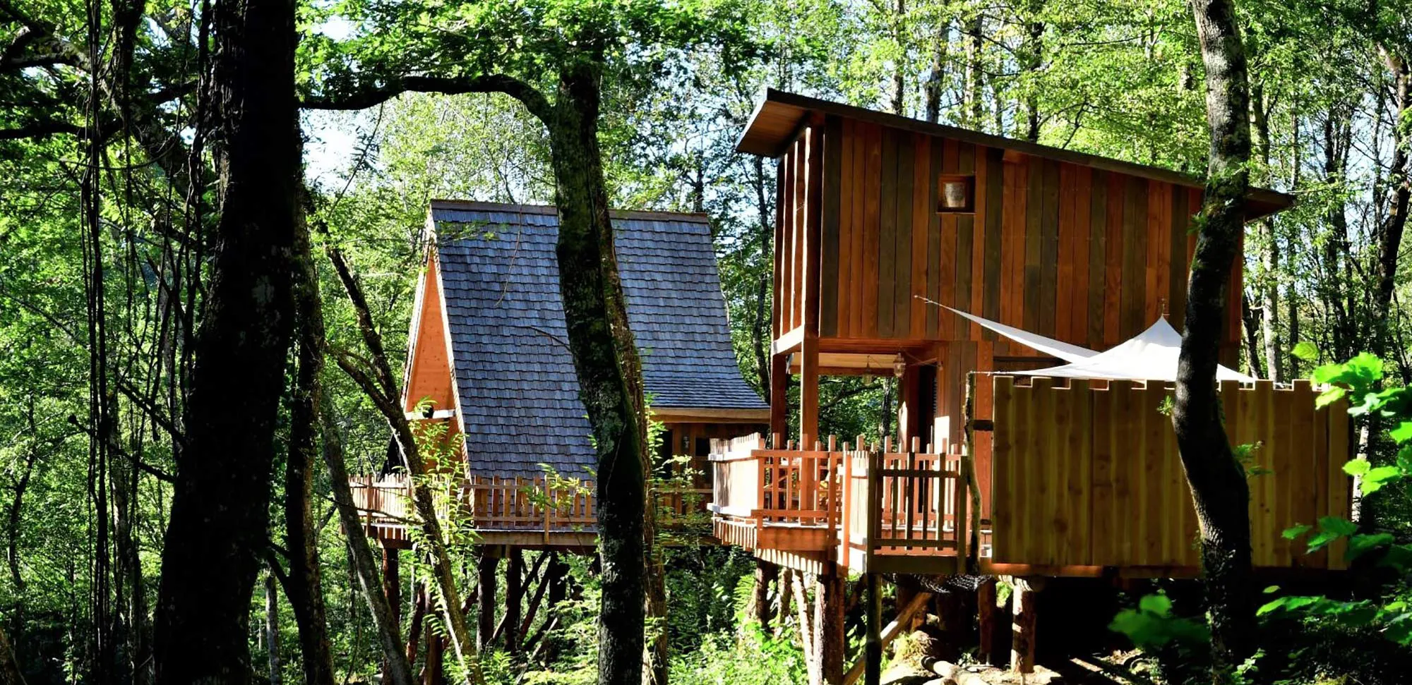 cabane spas perchés forêt Pyrénées